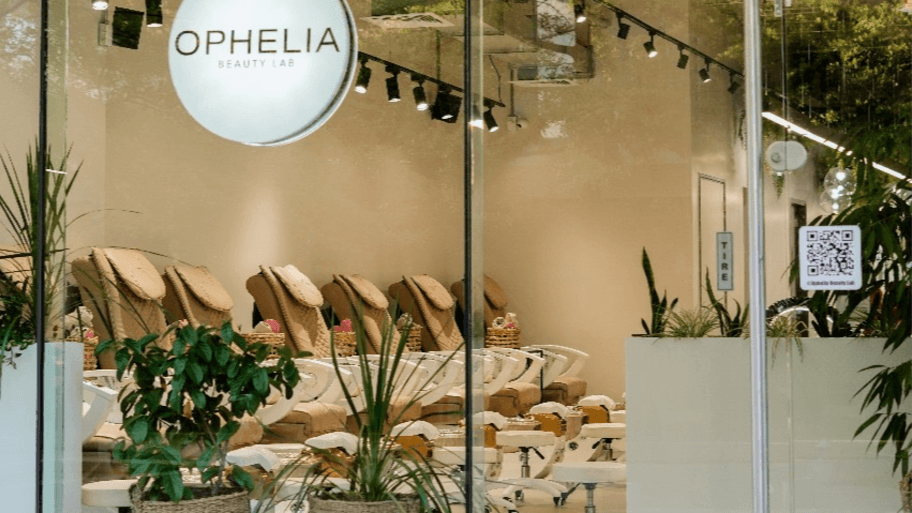 Ophelia Beauty Lab interior