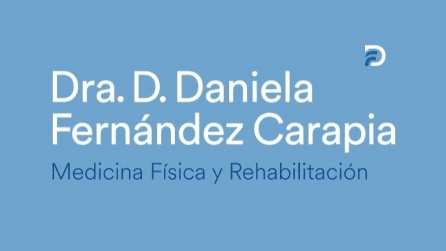 Dra. Daniela Fernandez Carapia Medicina de rehabilitación banner