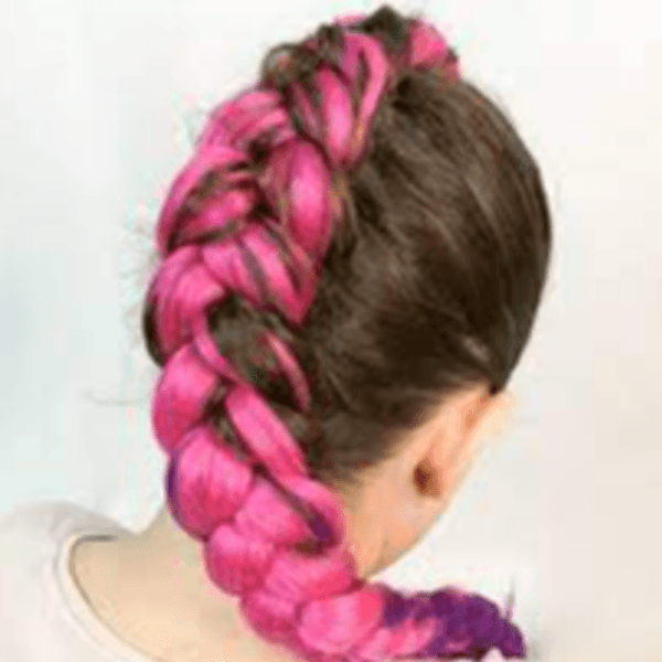 Peinado kids trenzado colores