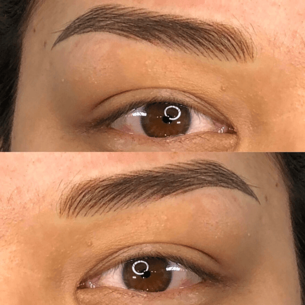 Cejas Hairstrokes pelo a pelo