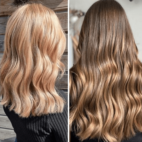 Coloración con amoniaco al hombro