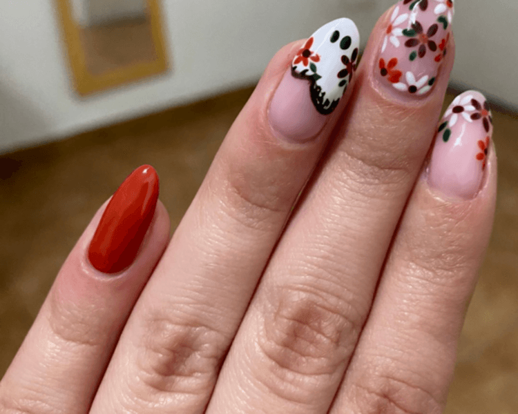 Manicura Con Esmalte Semi Full Nail Art