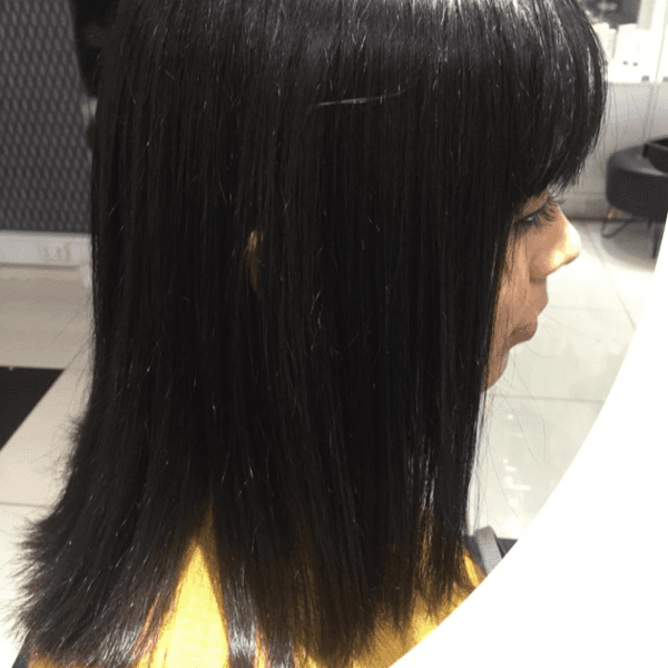 Alisado capilar corto