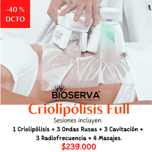 Criolipólisis Full ( 1CRIO+3OR+3CAV+3RF+4DLM)