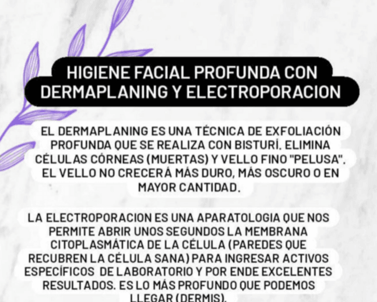 Dermaplaning + Electroporacion