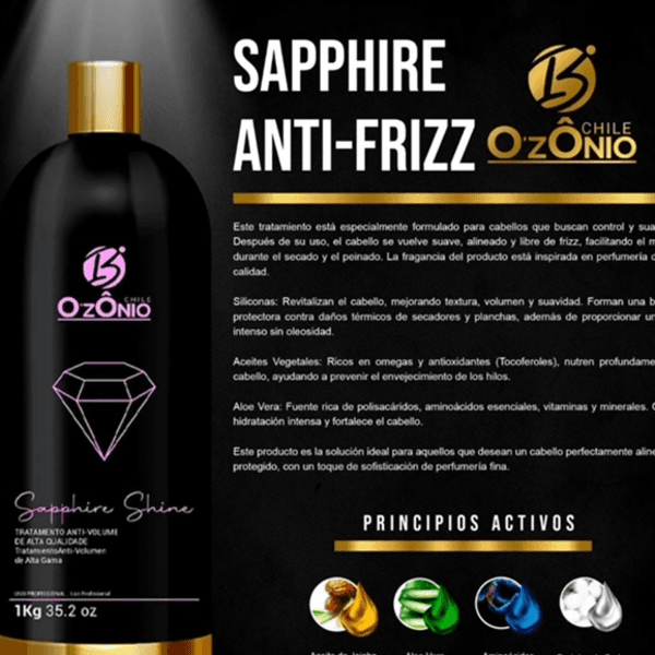 ALISADO SAPHIRE SHINE DE OZONIO DESDE LOS 80.000