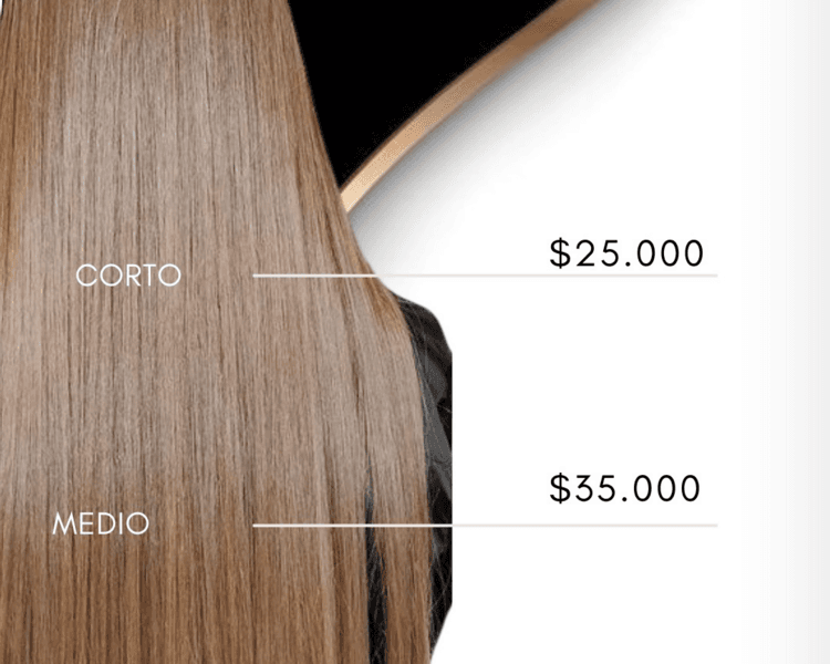 Servicio de lavado, secado o peinado