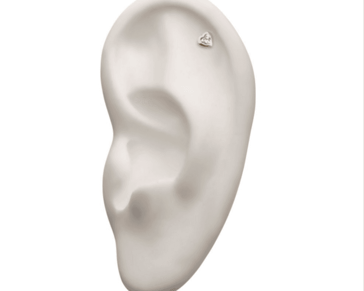 Labret oro con Top cerrazón con Swarovski 14KT (COD 706)