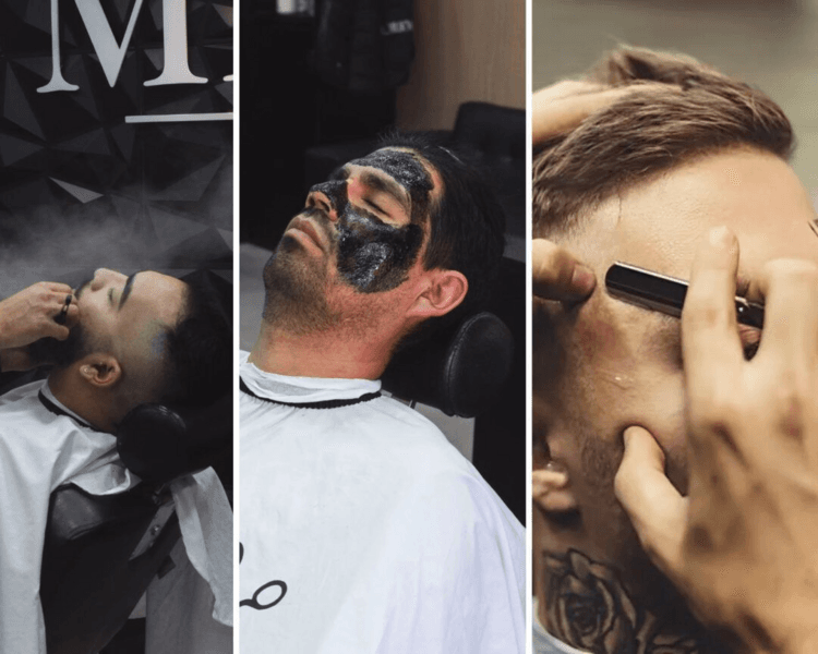 Corte de cabello, ritual de barba, mascarilla y perfilado de cejas