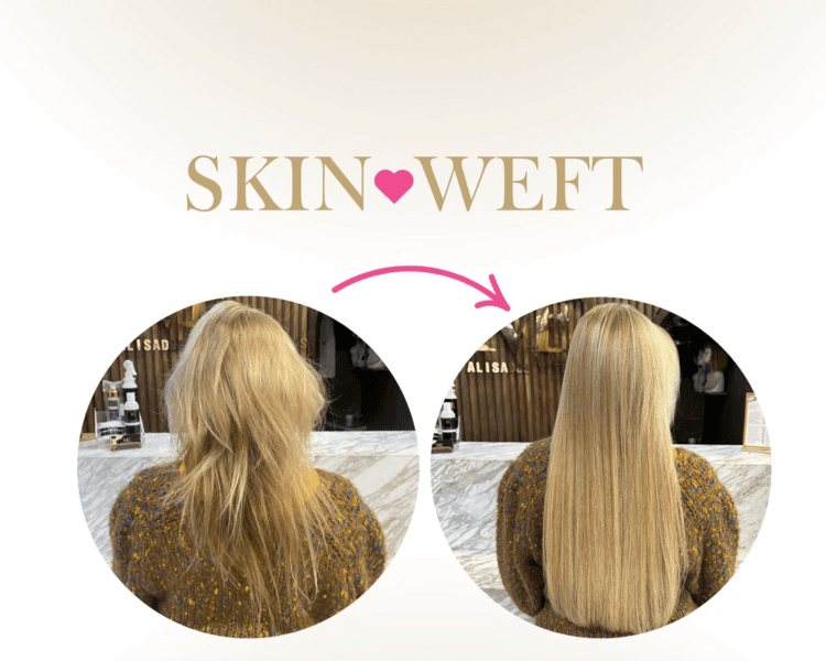 Aplicación 4 paquete SKIN WEFT