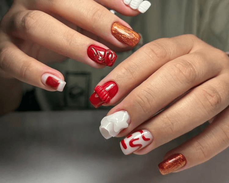 Uña natural | Diseño con Técnicas Mixtas