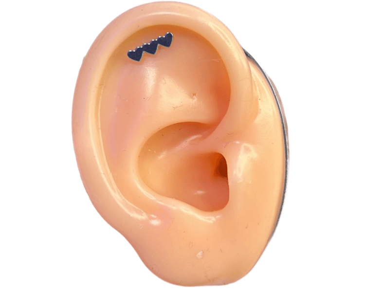 Labret Tres Corazones Pegads Lisos Cod (206)