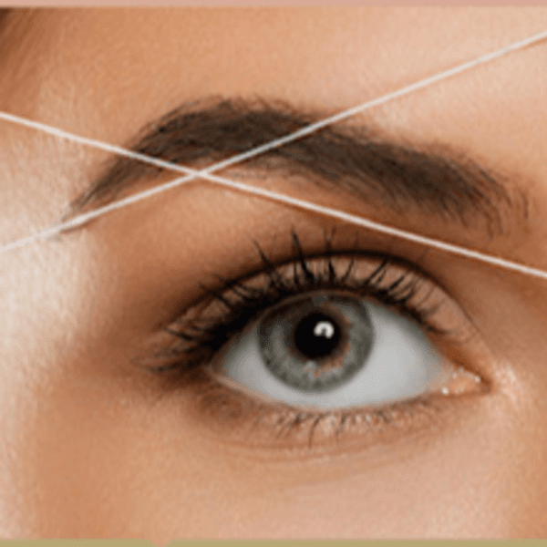 Depilacion Cejas con hilo (Sin pintarlas henna)