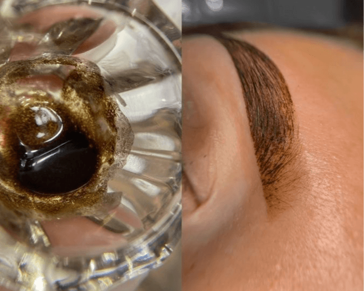 Pigmento de cejas con Henna