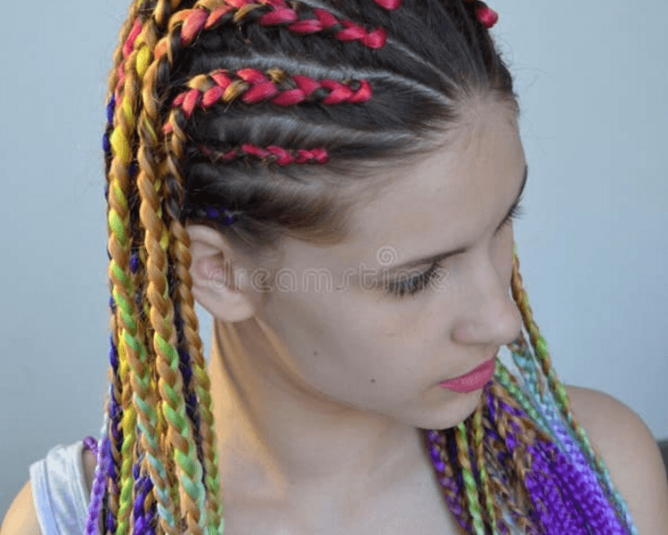 Peinado con dos Trenzas y extensión kanekalon