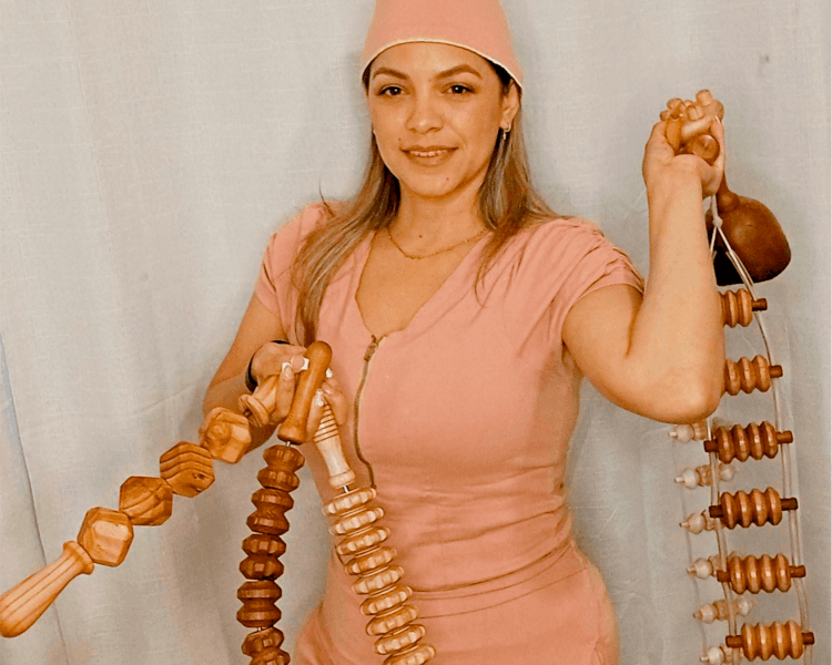 Pack de Maderoterapia con Termoterapia 6 sesiones (Abdomen, flancos y linea de corpiño)