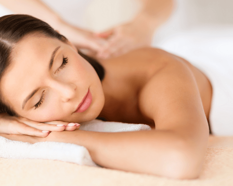 Masaje relajante medio cuerpo unisex x 4