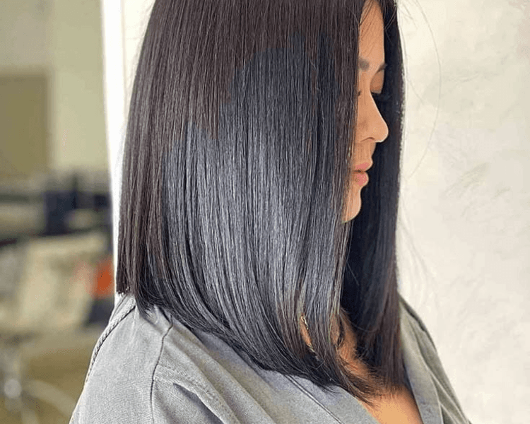 Cepillado planchado cabello corto