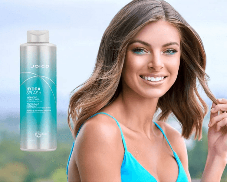 Lavado hidratante con línea hydrasplash de Joico + Brushing