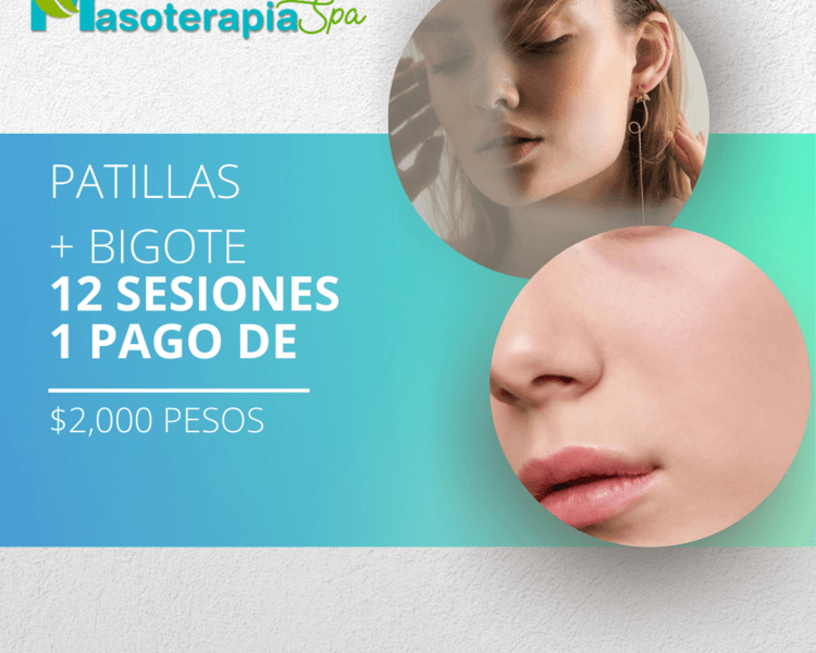 Bigote + Patilla (12 Sesiones)