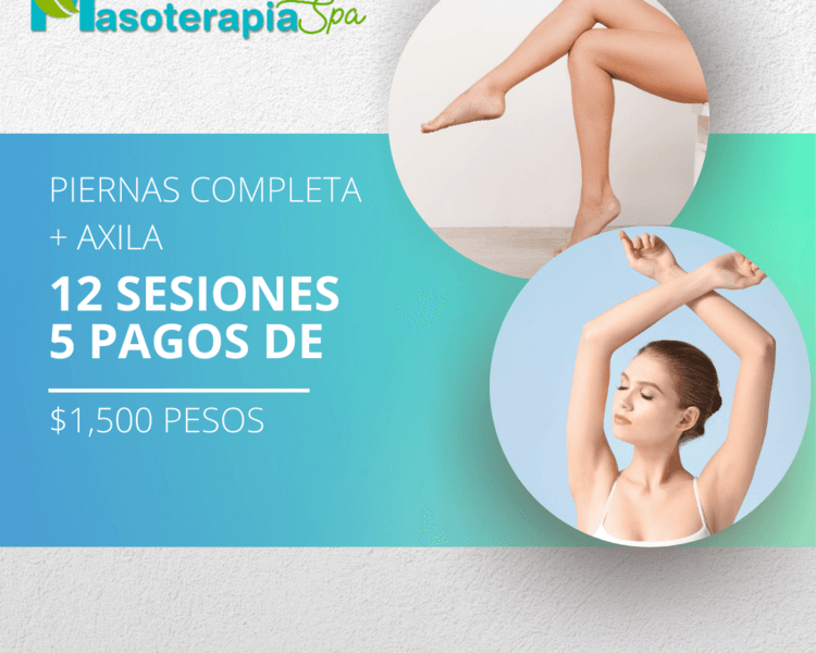 Piernas Completas + Axilas (12 sesiones)
