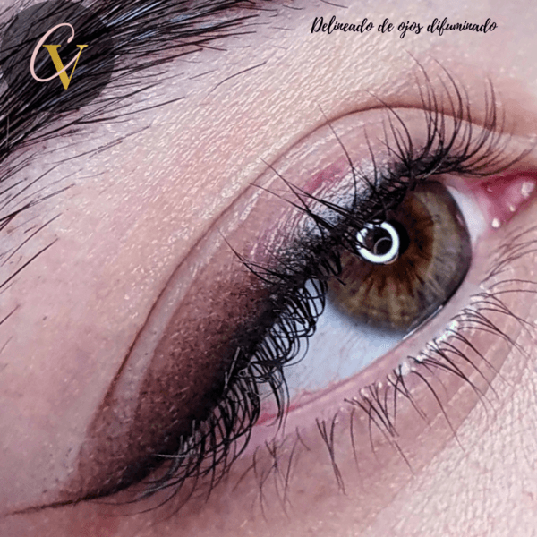 Delineado difuminado con micropigmentacion 👁