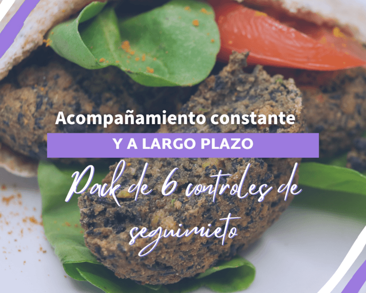 Pack de 6 controles de seguimiento nutricional (Presencial u Online)