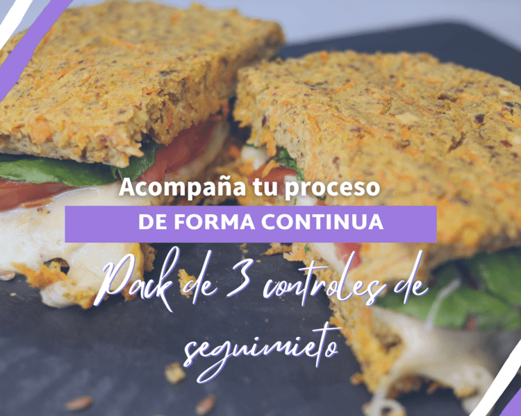 Pack de 3 controles de seguimiento nutricional PRESENCIAL