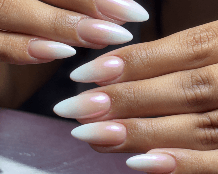 Uñas esculpidas en acrilico largo 1 y 2