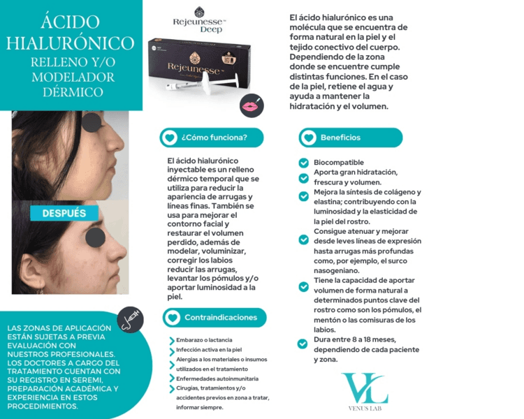 Evaluación para aplicación de Ácido hialurónico