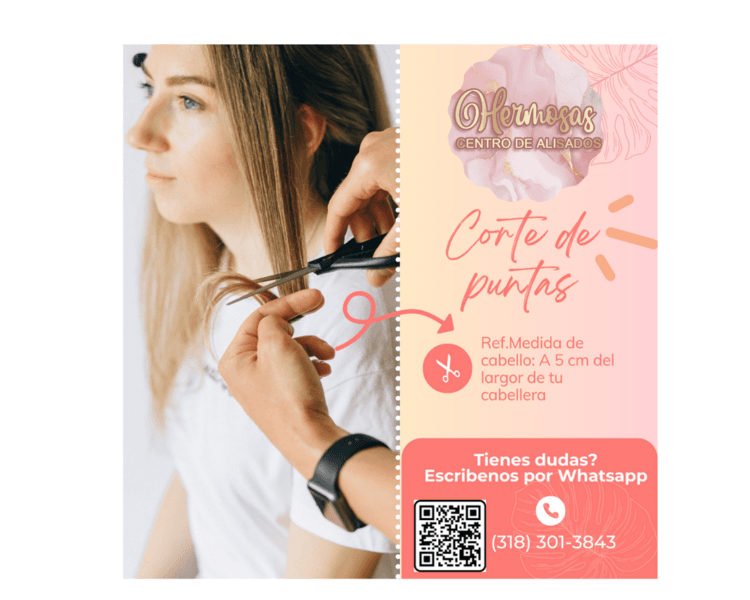 Corte de puntas 5 cm