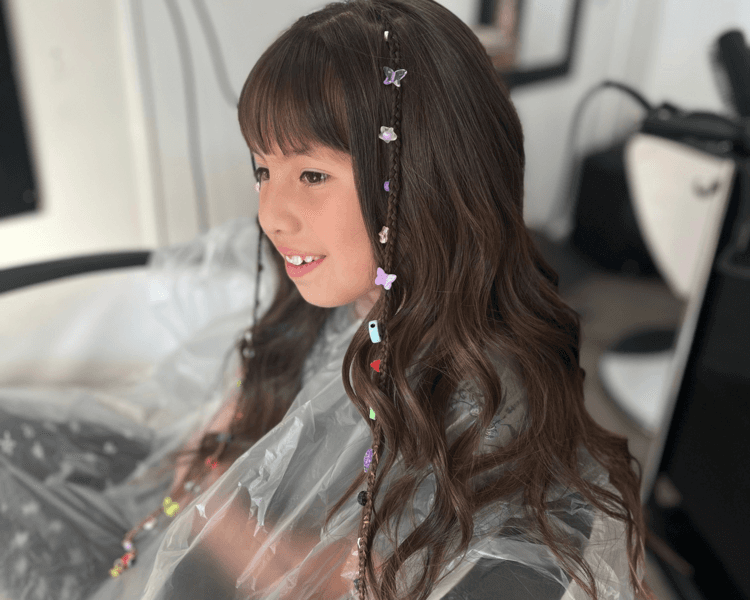 Corte de niña desde