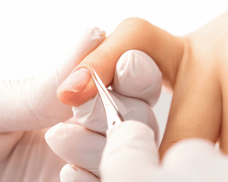 Limpieza de manicure