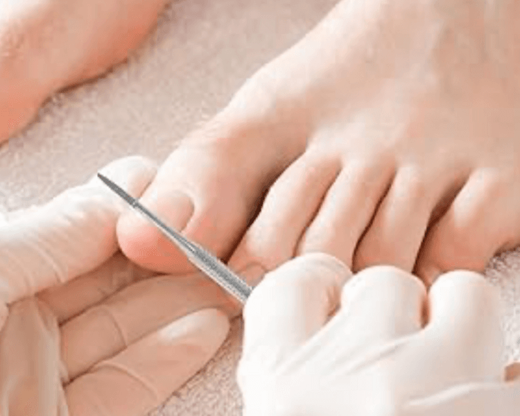 limpieza de pedicure