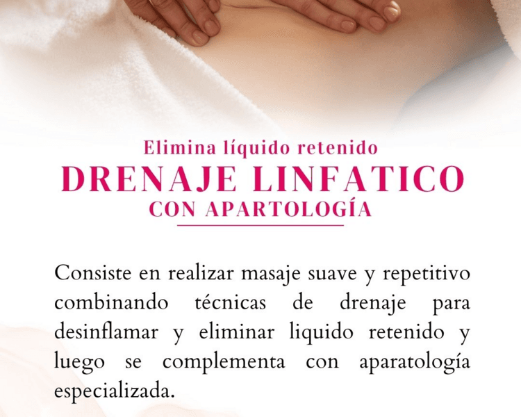 DRENAJE LINFÁTICO CON APARATOLOGÍA
