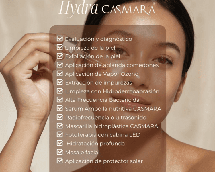 3 SESIONES LIMPIEZA FACIAL HYDRA CASMARA