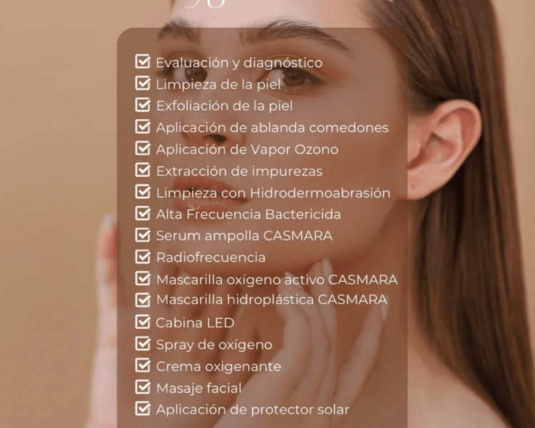 LIMPIEZA FACIAL OXIGEN CASMARA