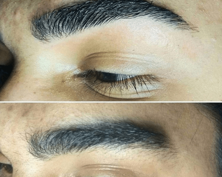 Arreglo de ceja a navaja