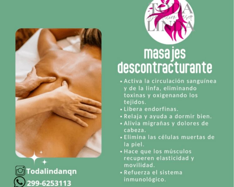 Masaje Descontracturante CUERPO COMPLETO