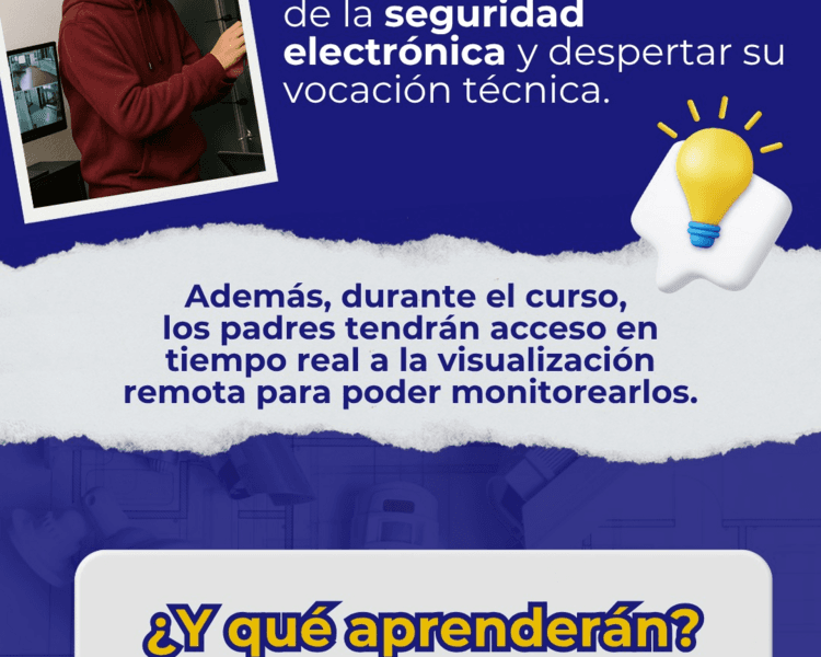 Seguridad Electronica para Estudiantes 14 a 18 años.