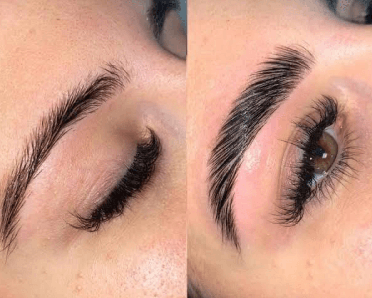 Laminado y perfilado de cejas