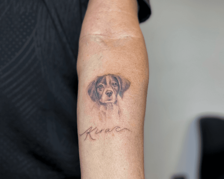 Tatuaje mascota 2cm a 10cm en blanco y negro 🐼