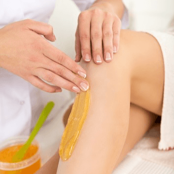 María depilación con cera photo