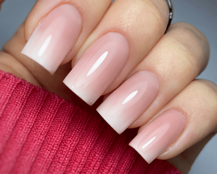 Uñas Acrilicas Baby Boomer Tips