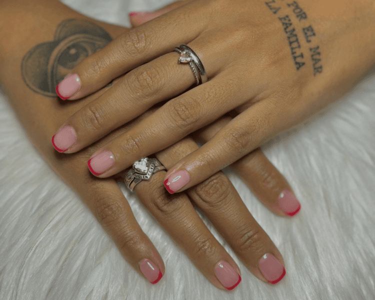 Decoración French en Gel