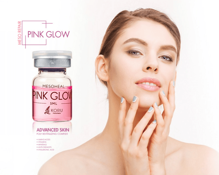 Pink glow + limpieza facial profunda (3 sesiones)