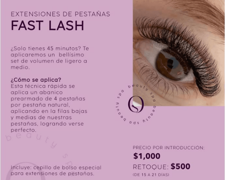 Extensiones de Pestañas Fast Lash