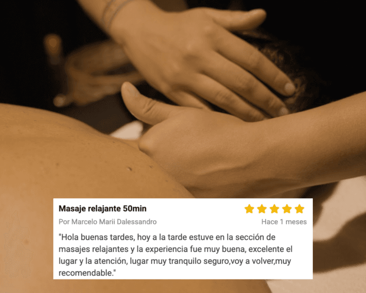 Masaje relajante 50min