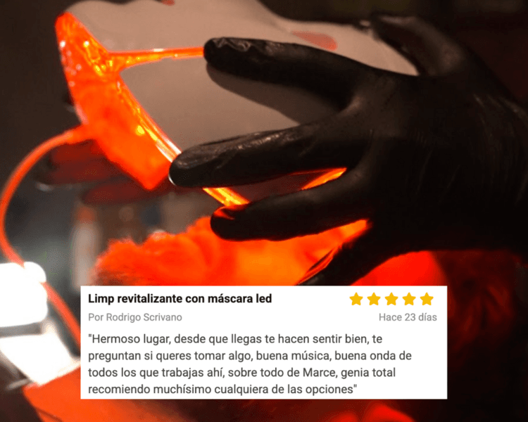 Limp revitalizante con máscara led