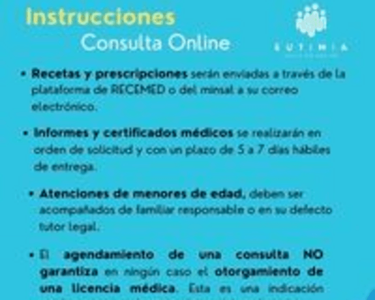 Consulta Online Medicina General con enfoque en salud mental (Control o seguimiento)